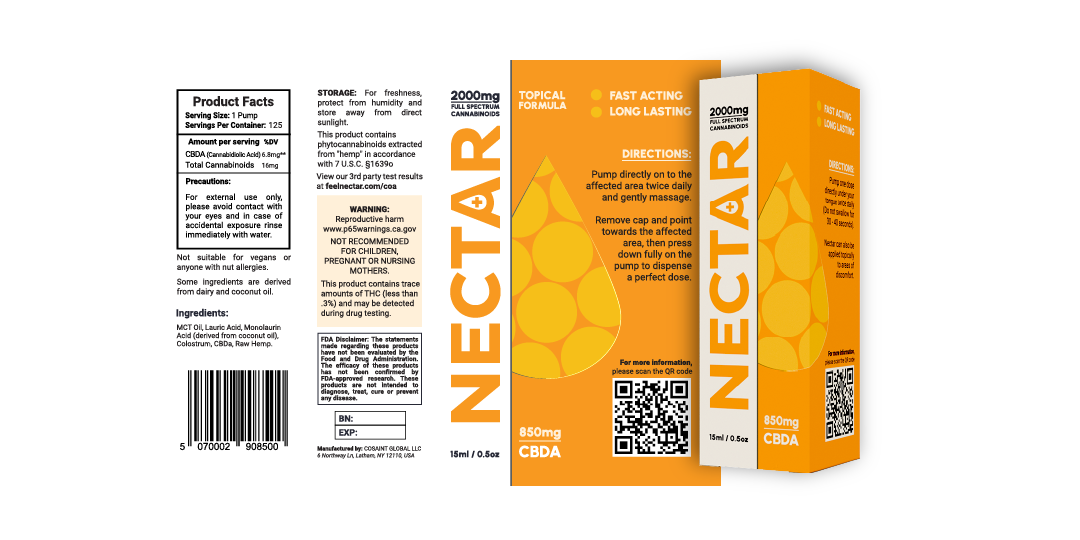 Nectar product assets and brand applications